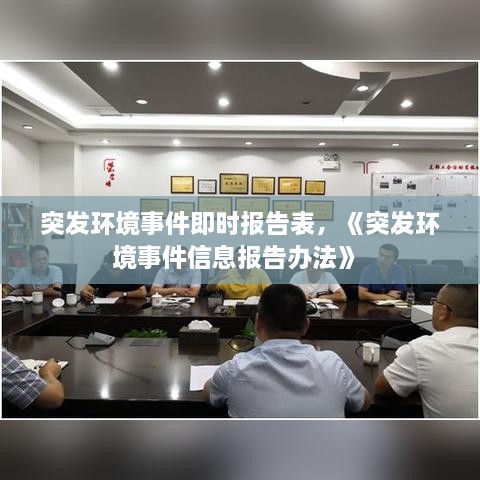 突發(fā)環(huán)境事件即時(shí)報(bào)告表，《突發(fā)環(huán)境事件信息報(bào)告辦法》 