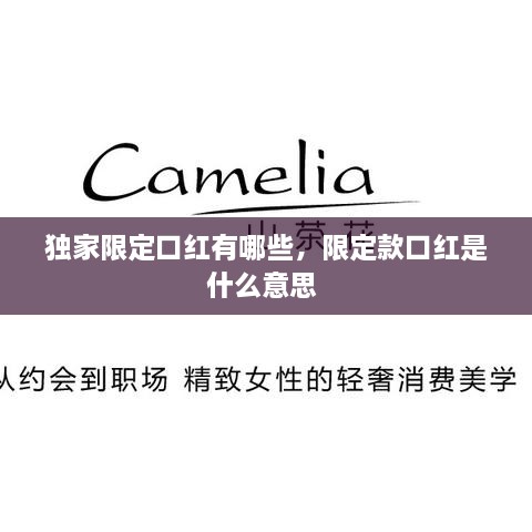 獨(dú)家限定口紅有哪些，限定款口紅是什么意思 