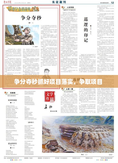 爭(zhēng)分奪秒抓好項(xiàng)目落實(shí)，爭(zhēng)取項(xiàng)目 
