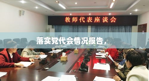 落實黨代會情況報告， 