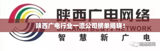 陜西廣電行業(yè)一流公司榜單揭曉！