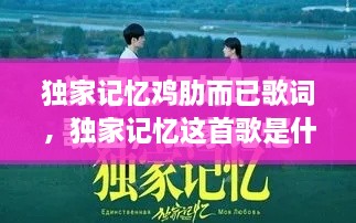 獨(dú)家記憶雞肋而已歌詞，獨(dú)家記憶這首歌是什么意思 