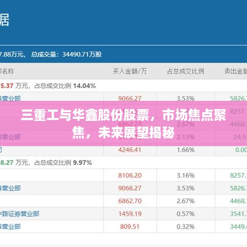 三重工與華鑫股份股票，市場(chǎng)焦點(diǎn)聚焦，未來(lái)展望揭秘