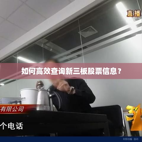 如何高效查詢新三板股票信息？