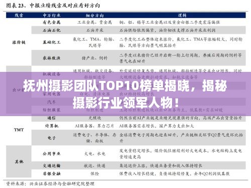 撫州攝影團(tuán)隊(duì)TOP10榜單揭曉，揭秘?cái)z影行業(yè)領(lǐng)軍人物！