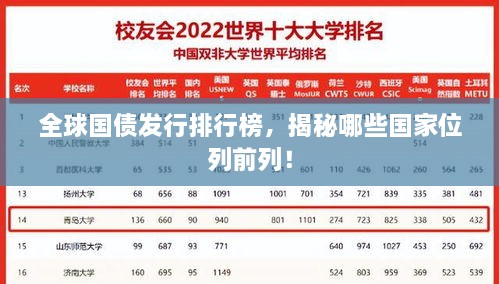 全球國債發(fā)行排行榜，揭秘哪些國家位列前列！