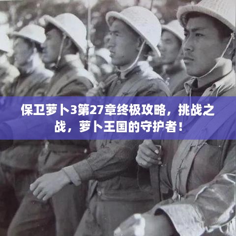 保衛(wèi)蘿卜3第27章終極攻略，挑戰(zhàn)之戰(zhàn)，蘿卜王國的守護(hù)者！