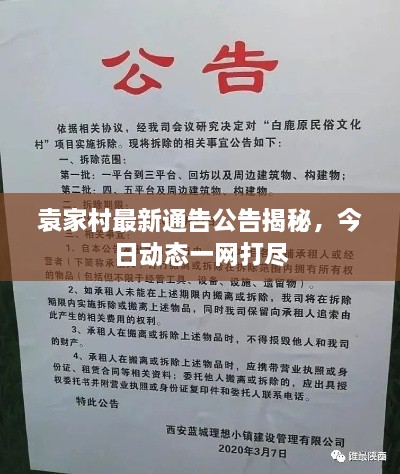袁家村最新通告公告揭秘，今日動(dòng)態(tài)一網(wǎng)打盡