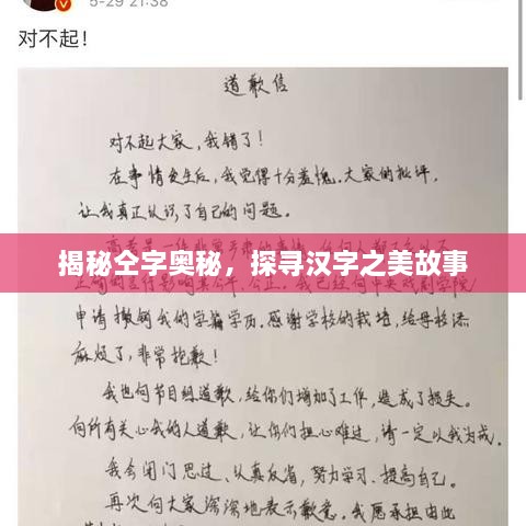 揭秘仝字奧秘，探尋漢字之美故事